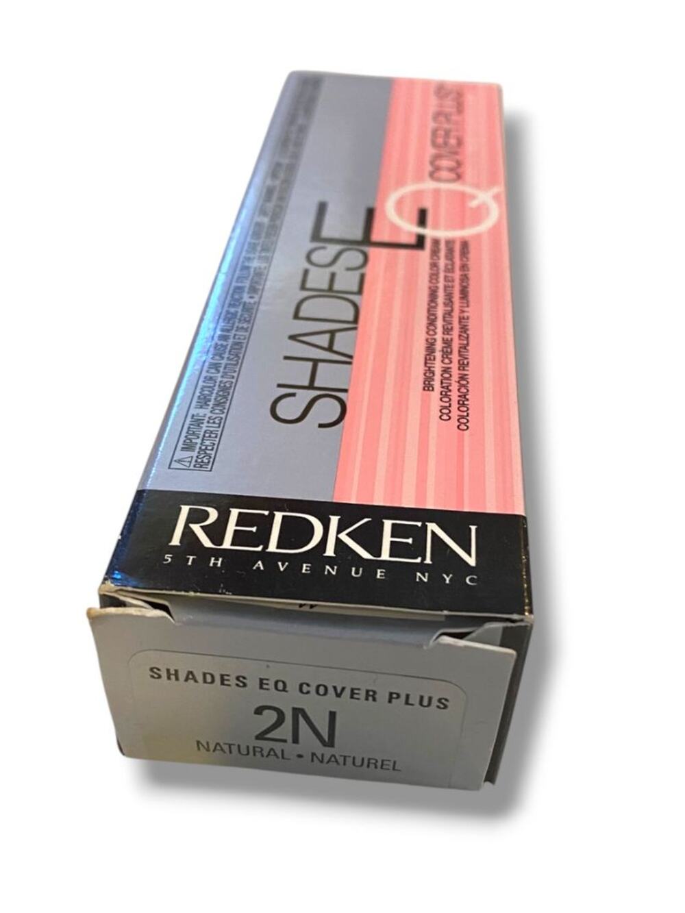 Redken New Shades EQ Cover Plus 2.1 oz 2N Natural Color Cream Brightening